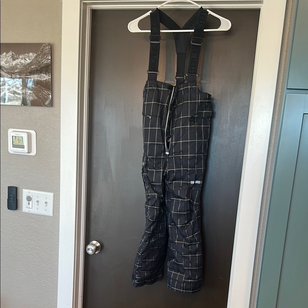 Obermeyer Black Checkered Snow Pants